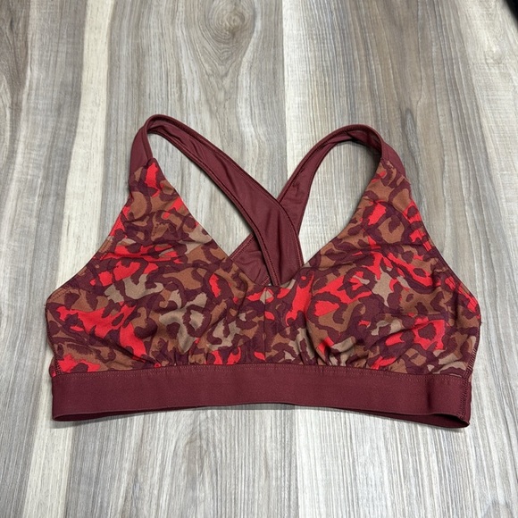 Aerie Stylish Women's Red and Brown Sports Bra size small - Picture 3 of 7